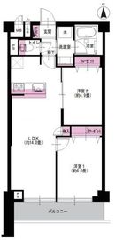 シャンボール南中野 8階 間取り図