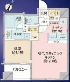 アスコットパーク日本橋浜町アルテ 5階 間取り図