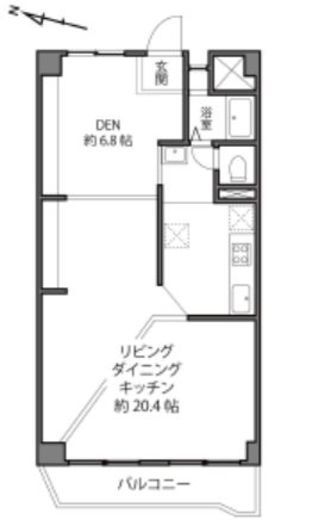 レジディア恵比寿2 5階 間取り図