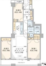 グランドメゾン三軒茶屋の杜 10階 間取り図