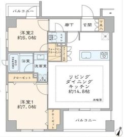 ルフォン白金台ザ・タワーレジデンス 3階 間取り図