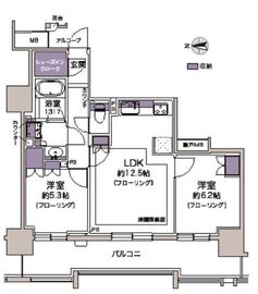 プラウド錦糸公園 11階 間取り図