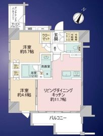 クリオラベルヴィ武蔵小杉カルム 12階 間取り図