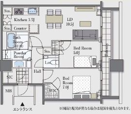 ブランズ四番町 10階 間取り図