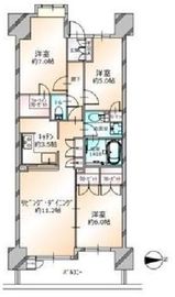 東京ビューマークス 11階 間取り図