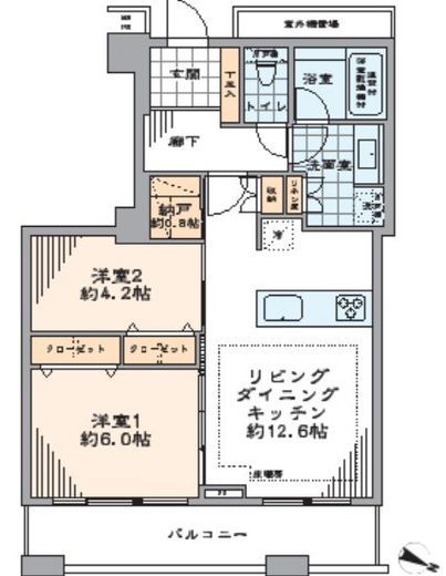 芝浦アイランド ケープタワー 24階 間取り図