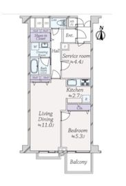 代々木ニューハイツ 2階 間取り図