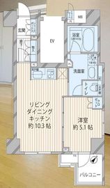 藤和シティホームズ蔵前駅前クレーデルコート 10階 間取り図