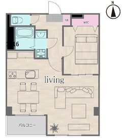 レジディア月島2 8階 間取り図