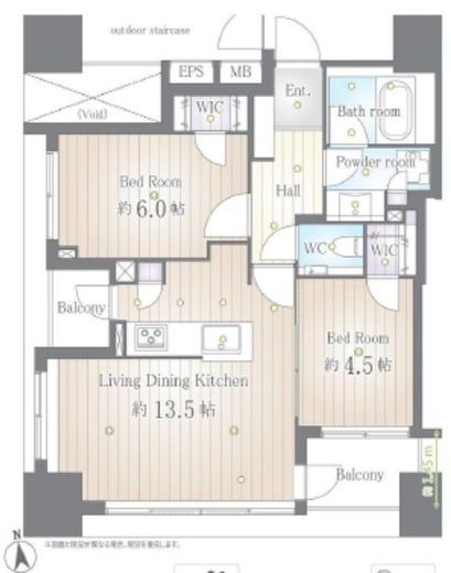 クラッシィハウス神田 12階 間取り図