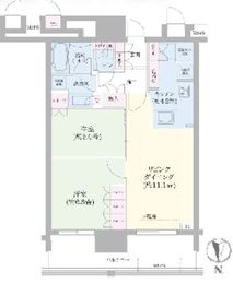 THE TOYOSU TOWER 11階 間取り図