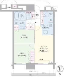 THE TOYOSU TOWER 11階 間取り図