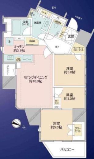 インプレスト文京東大前 10階 間取り図