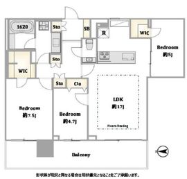 プラチナコート南麻布 47階 間取り図