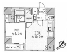 オープンレジデンシア銀座二丁目 8階 間取り図