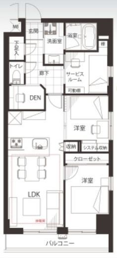 日本橋三越前アムフラット壱番館 3階 間取り図