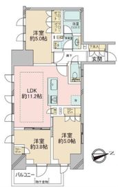 プレシス大井町パークフロント 4階 間取り図