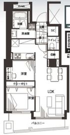 グランドパーク恵比寿センシュアス 6階 間取り図