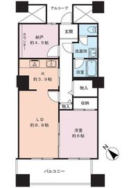 晴海ビュータワー（晴海アイランドトリトンスクエアビュータワー） 6階 間取り図