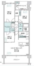 プラウド武蔵小杉 5階 間取り図