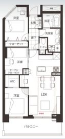 東京マスタープレイス 22階 間取り図