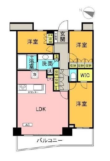 レジディア月島3 10階 間取り図