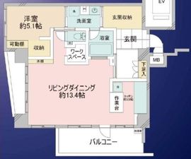 ディアコート新宿柏木 6階 間取り図