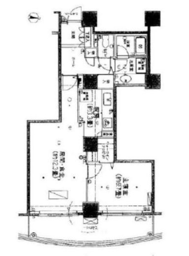 ガーデン高輪 14階 間取り図