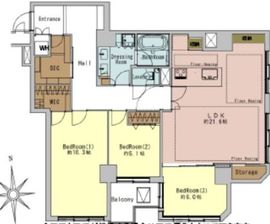 ルミナス一番町 5階 間取り図