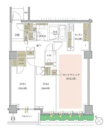 ザ・サンメゾン白金台五丁目 3階 間取り図