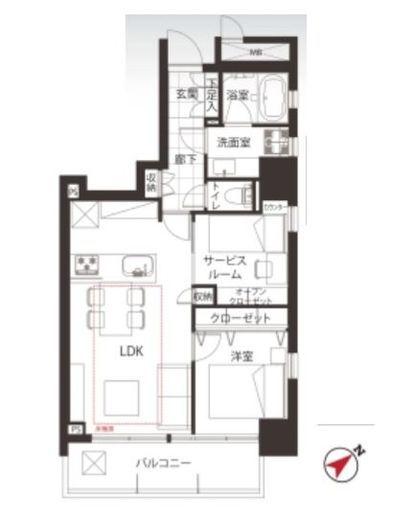 グランドメゾン代々木公園 2階 間取り図