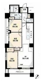 コスモ東京ベイタワー 21階 間取り図