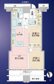 富久クロスコンフォートタワー(Tomihisa Cross)  37階 間取り図