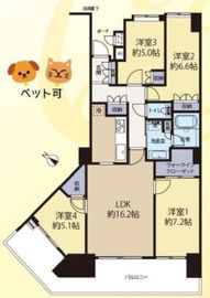 レジディア神田岩本町 17階 間取り図