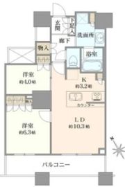 ザ・パークハウス西新宿タワー60 25階 間取り図