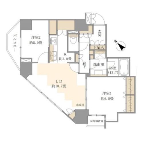 パークハウス本駒込 5階 間取り図