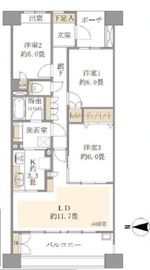 グランヒルズ東陽町 2階 間取り図