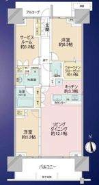 グランドメゾン品川シーサイドの杜 18階 間取り図