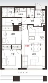 シティフロントタワー 20階 間取り図