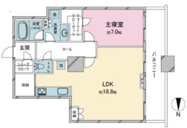 ラグナタワー 16階 間取り図