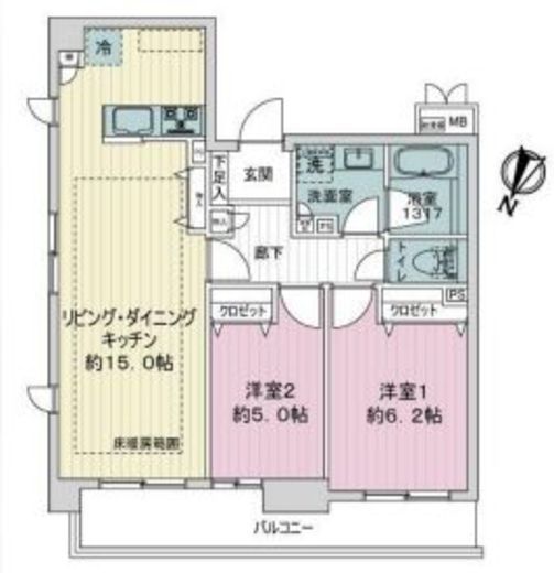 クリオ三ノ輪壱番館 10階 間取り図