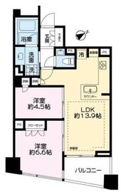 パークハウス東中野リヴゴーシュ 8階 間取り図
