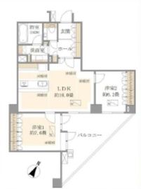 グローリオ麻布霞町 3階 間取り図