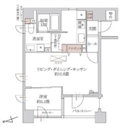 ラヴォーグ南青山 6階 間取り図