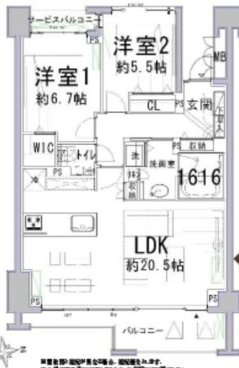 グランドメゾン白金三光坂 9階 間取り図