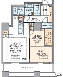 プラウドフラット学芸大学 11階 間取り図