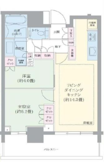 プラウドフラット神楽坂2 36階 間取り図