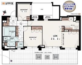 プラウドフラット白金高輪 4階 間取り図