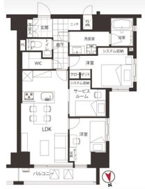 コンパートメント東京中央 2階 間取り図