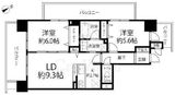 クレストフォルム田町ベイフロントスクエア 10階 間取り図